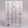 11W x 17L, Menu Sleeves, Insert Included, Clear